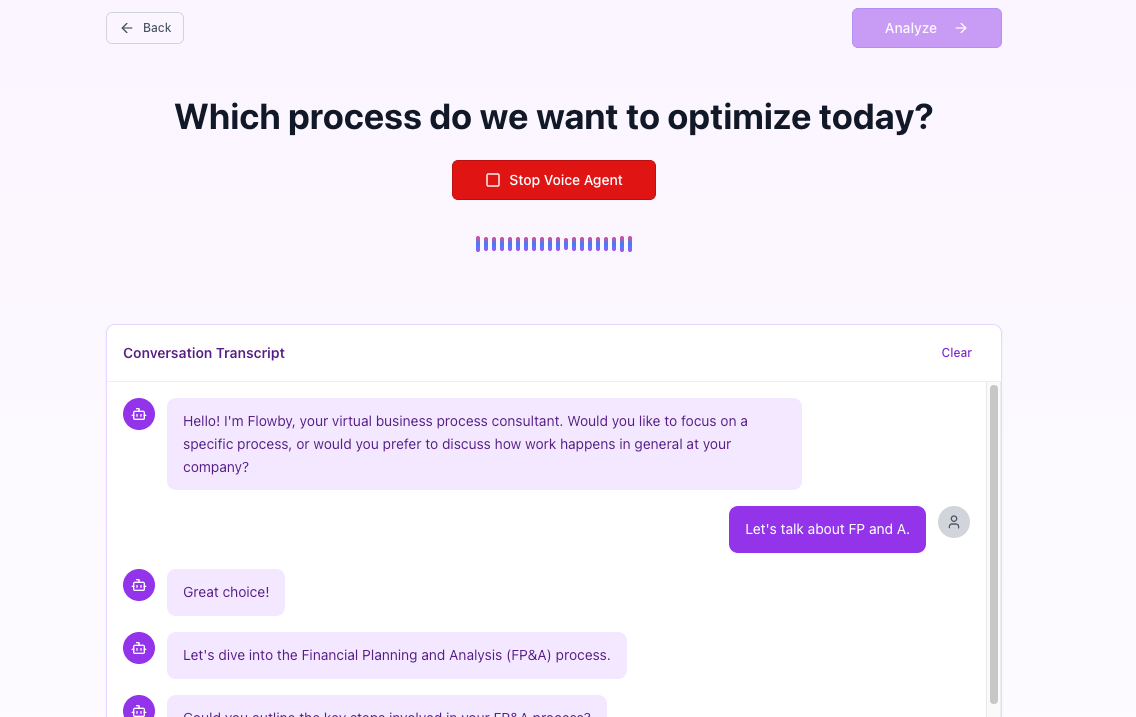 Voice-guided process discovery